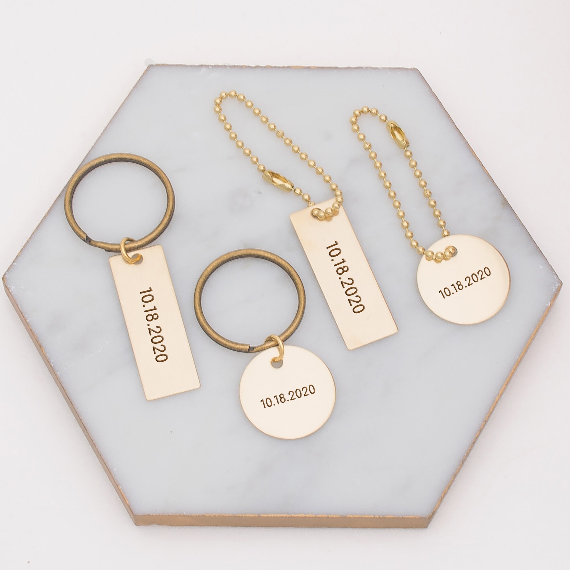 Custom Anniversary Date Keychain Couples Key Chain with Etsy