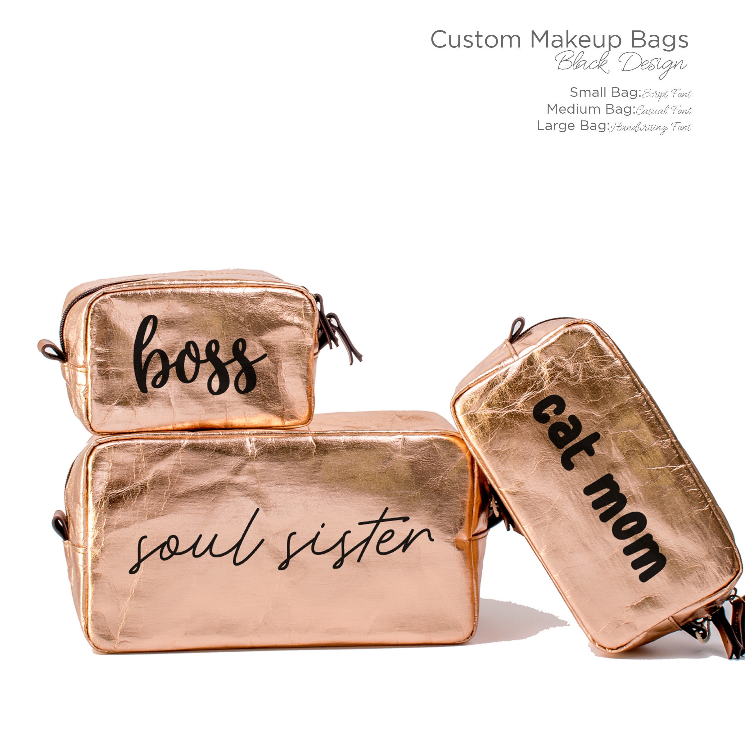 Personalized Makeup Bags Custom Make up Bag Personalised Etsy