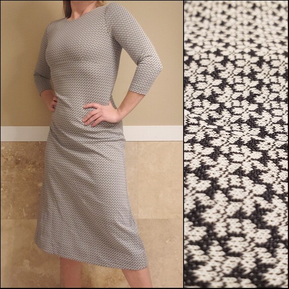 10 12 1960's 1970's Vintage Polyester Knee Length