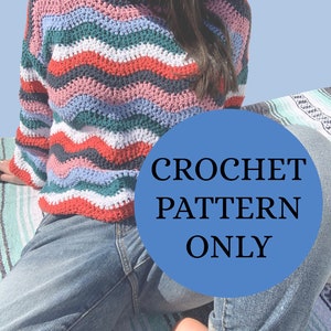 CROCHET PATTERN Rainbow Paradise Sweater