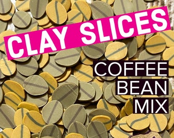 Coffee Bean Mix Clay Slices 5g * Supplies