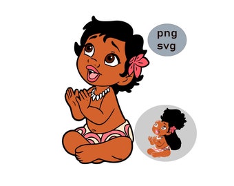 Moana Baby Vector Etsy