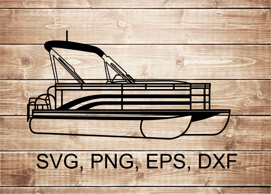 Fun Pontoon Boat SVG