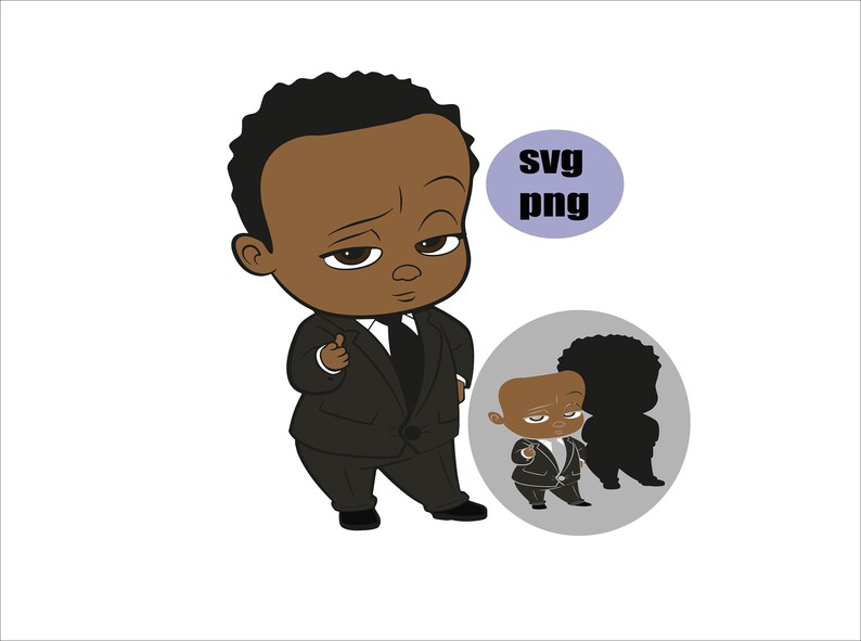 Download LAYERED Svg Cut File african boss baby boy png black boss | Etsy