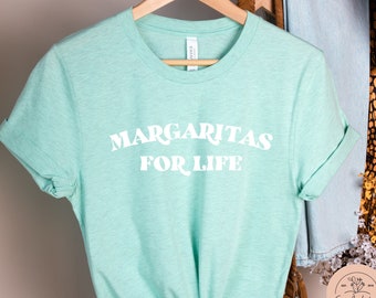 Margaritas For Life tee, lmargaritas shirt, boho tee shirt, cute latina tee, camiseta de mujer, spanglish shirt, simply latina, latin chic