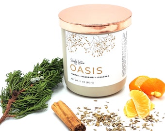 Oasis Candle, 11oz Candle, Scented Soy Candles, Desierto Candle, Candle Collection, Natural Soy Candle, Latina Candle, Vela de Soja, Velas