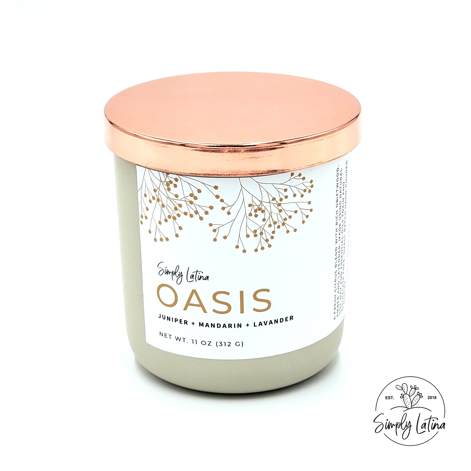 Oasis candle 11oz candle Scented Soy Candles Desierto Etsy