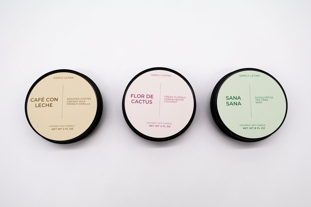 Original Latin Inspired Candle Collection 2oz Set Candle Gift Etsy