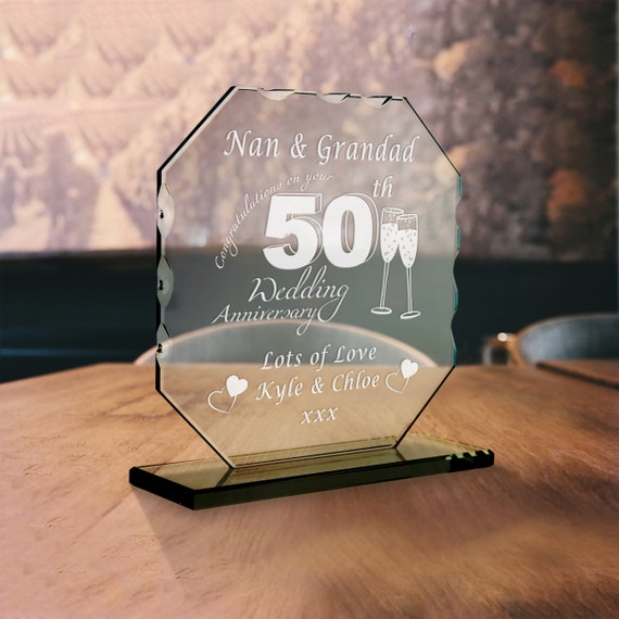 Personalised 50th wedding anniversary cheap gifts