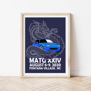 Miatas at the Gap XXIV - 2020 Plakat artystyczny