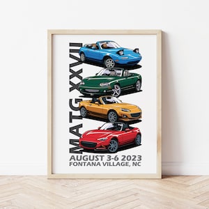 Miatas at the Gap XXVII - 2023 Art Poster