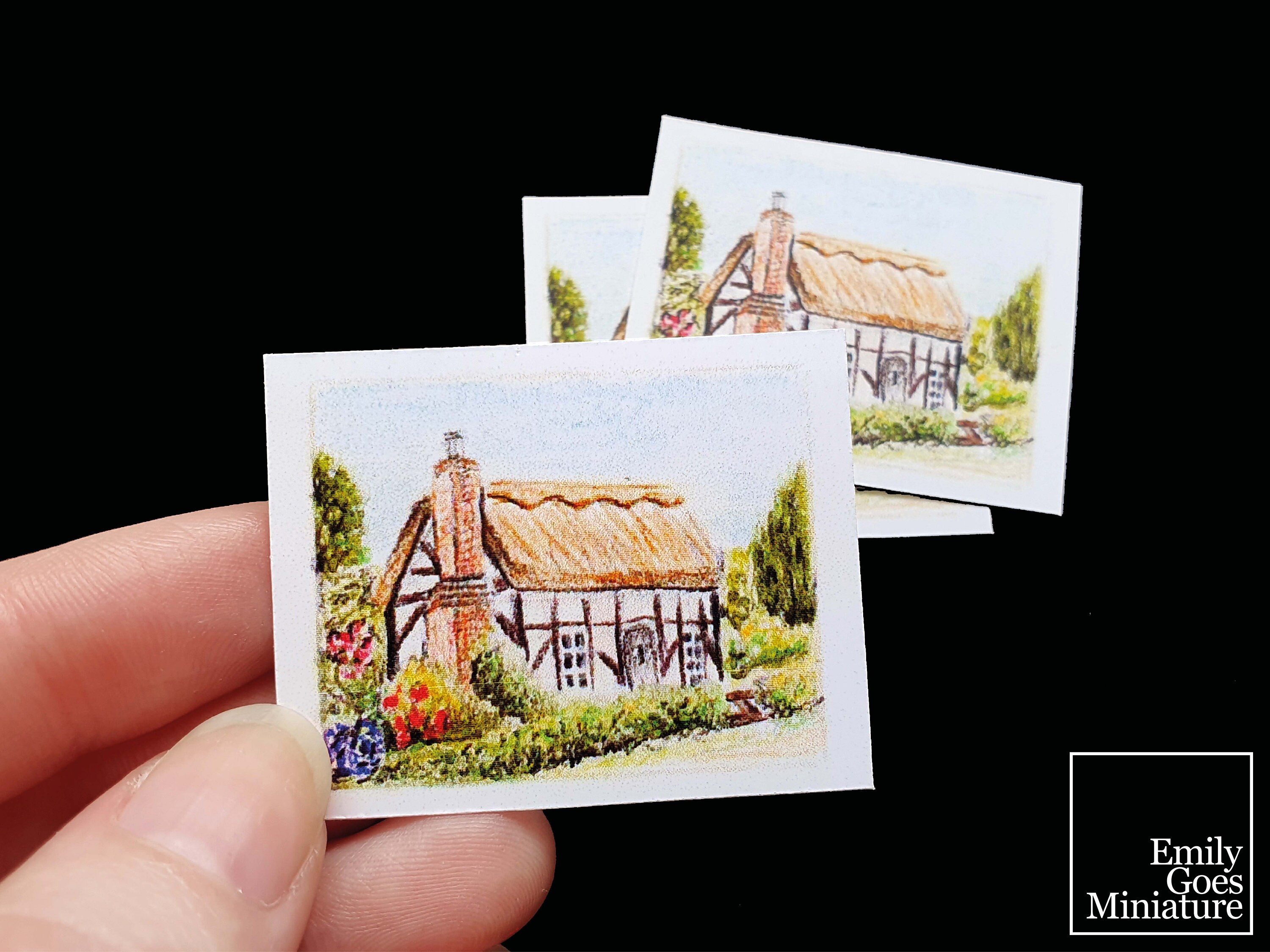 12. Maßstab Bild von Tudor English Cottage Druck von | Etsy