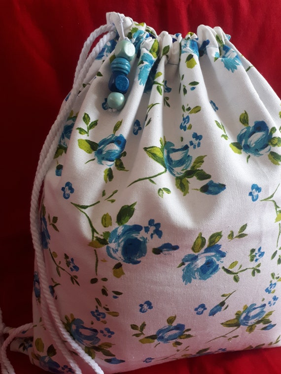Floral Drawstring Backpack Backpack Bad 