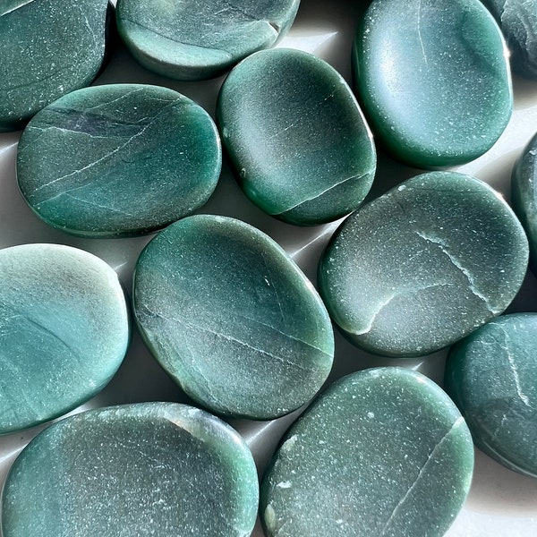 Natural Jade Worry Stone | Purity | Serenity | Wisdom | Crystal