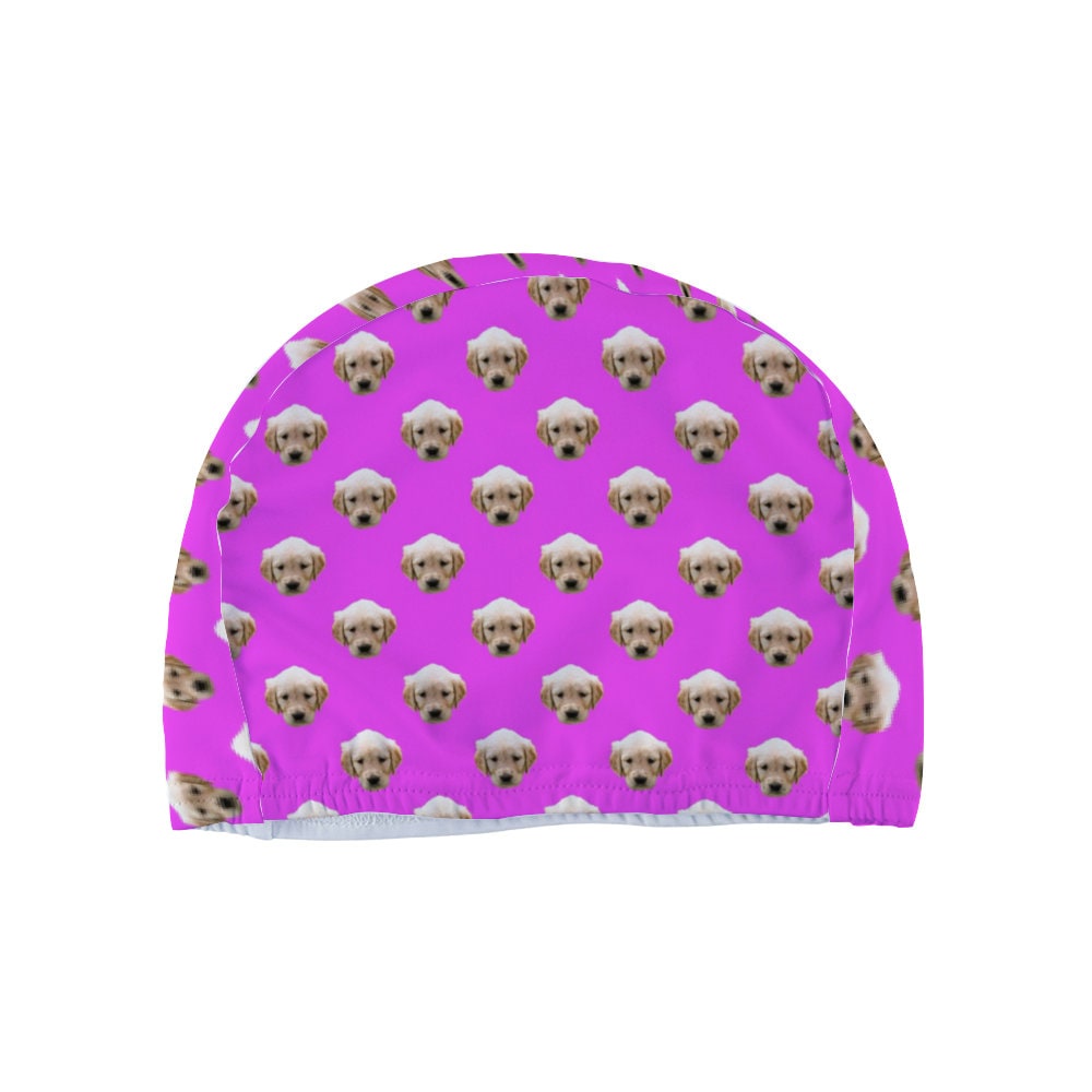 Custom Photo Swimming Cap Pet Photo Swimming Cap Dog Photo Etsy