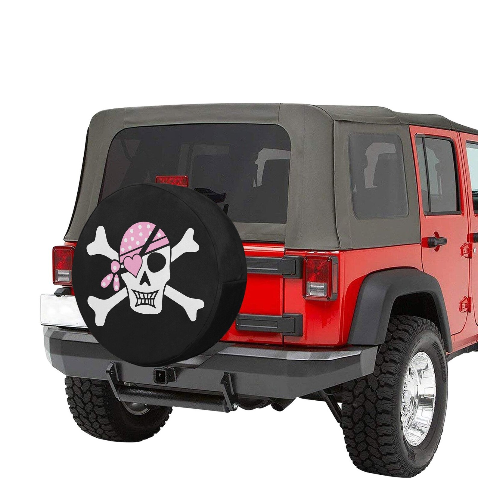 Girl Pirate Jeep Tire Cover Skull Tire Cover Girls tire Etsy