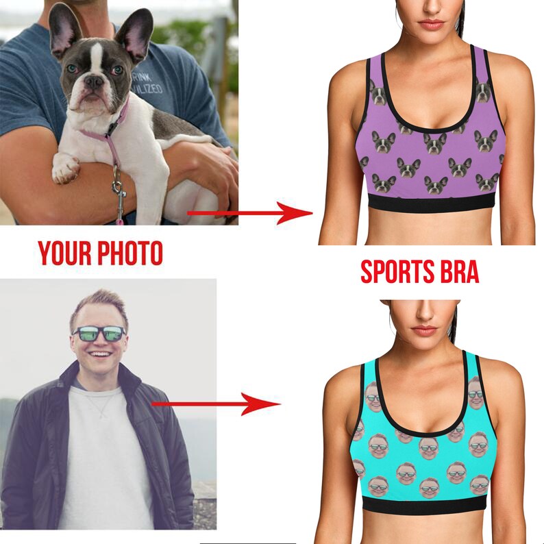 custom sports bra