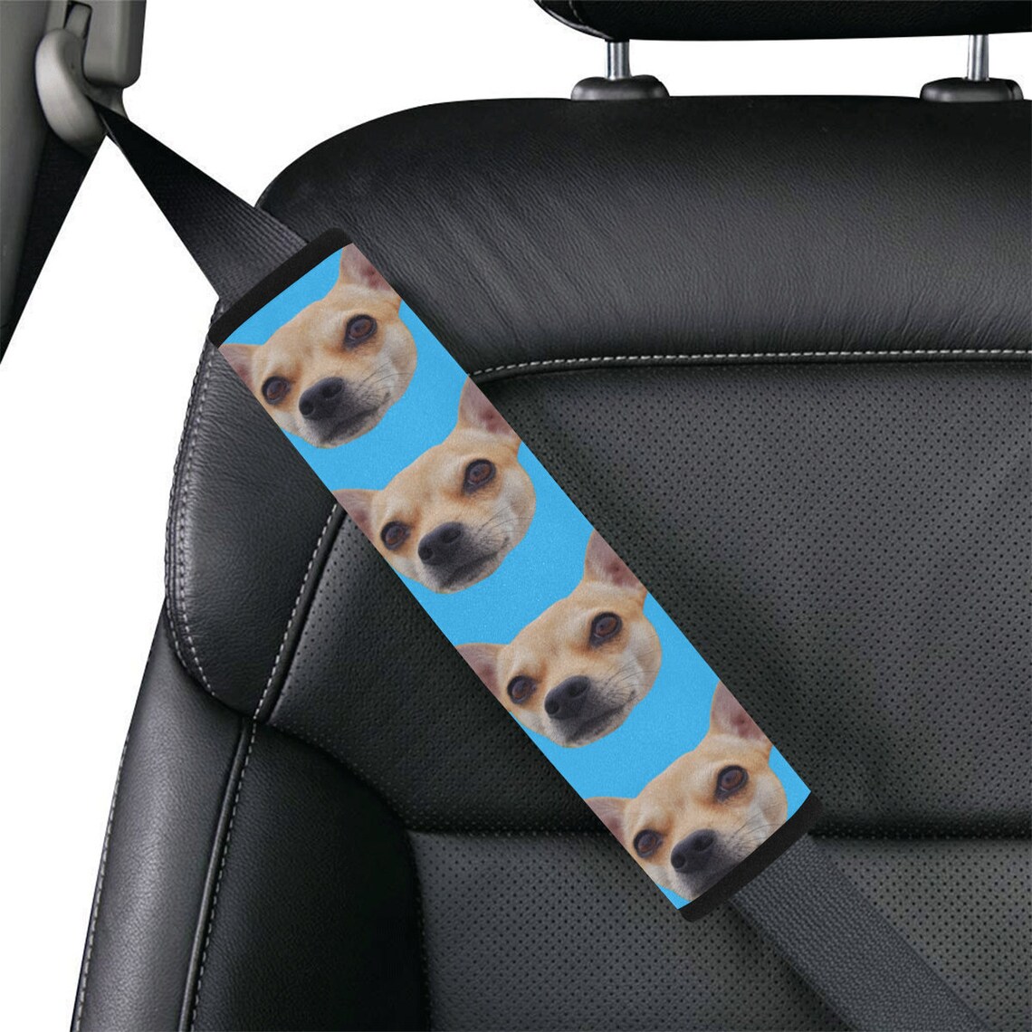 Custom Car Seat Belt Cover Photo Car Seat Belt Cover Pet Etsy