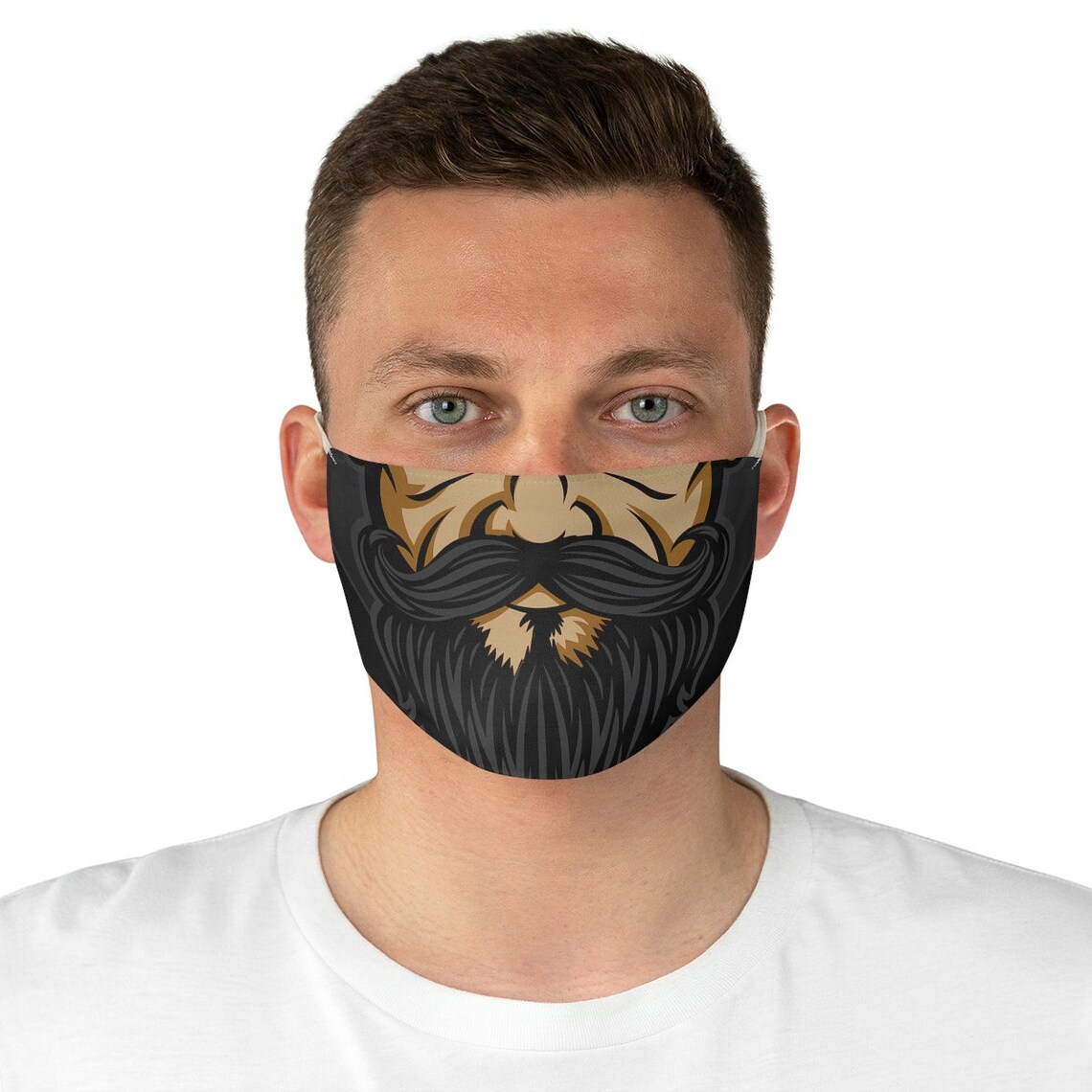 Beard Face Mask Grumpy Face Mask Funny Face Mask Beard Etsy