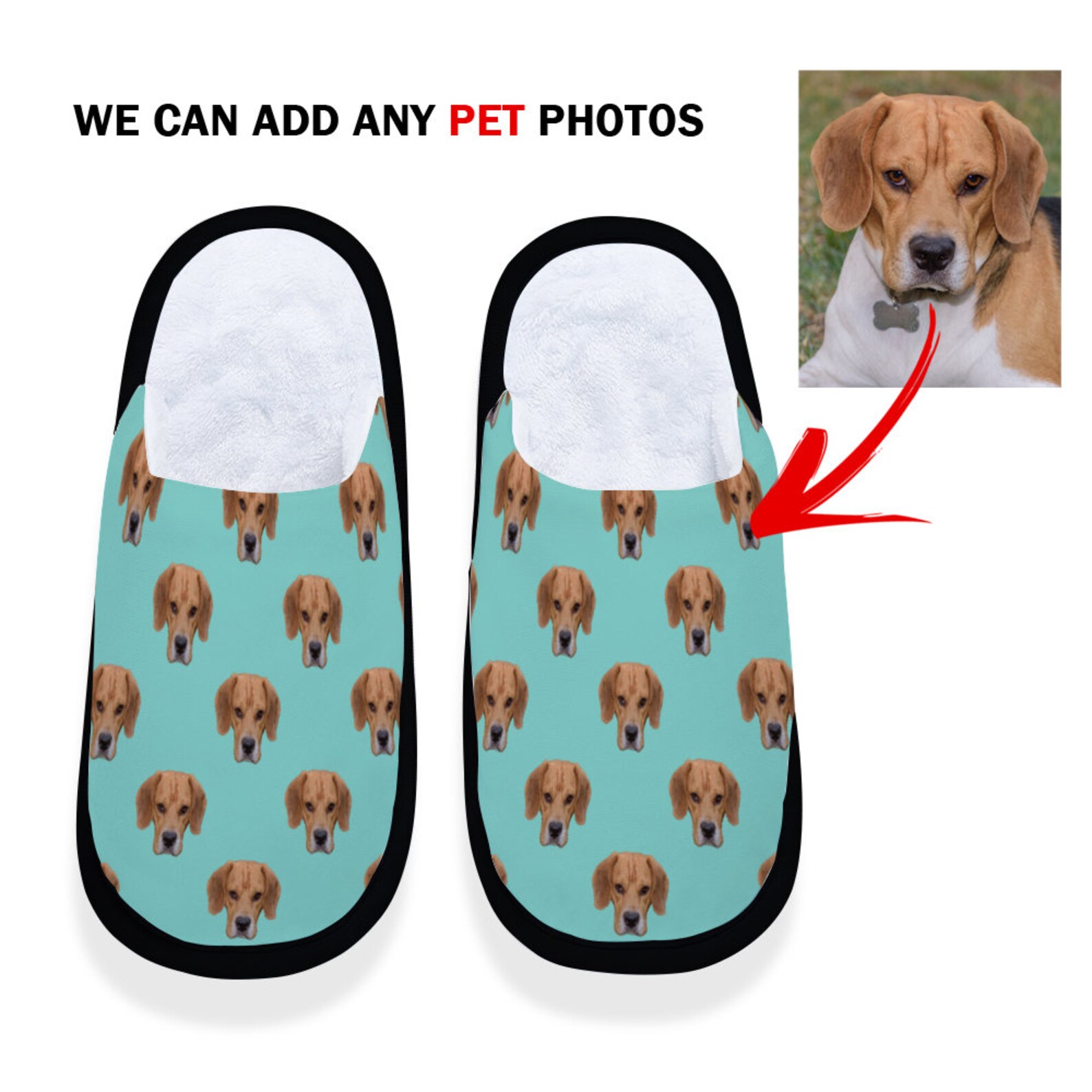 personalised dog slippers