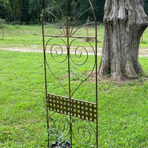 Trellis, Garden Trellis, Metal Trellis, Plant Trellis, Ivy Trellis, Large Outdoor Trellis, Handmade Large Metal Trellis