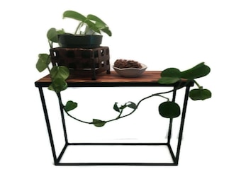 Pine, Set of 2, End Table, Accent Table, End Table for Living Room, Wood and Metal End Tables, Handmade Furniture, Handmade Side Table