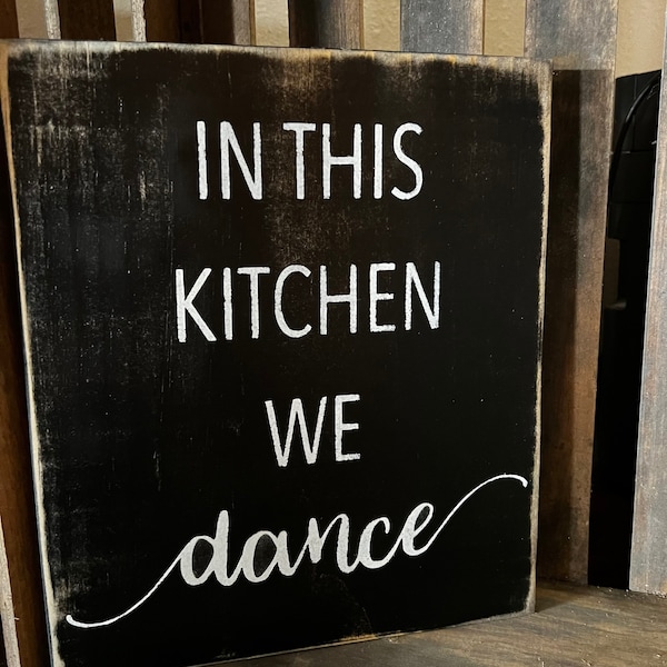 This Kitchen is for Dancing Sign - Etsy