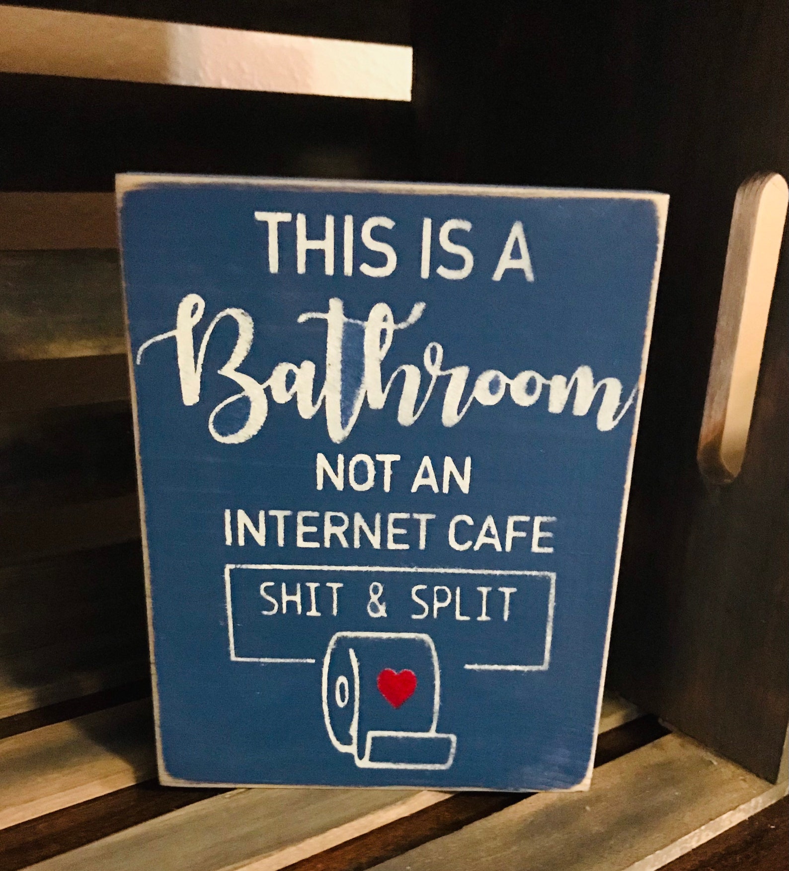 This is a Bathroom Not an Internet Cafe Sht and Split / Funny Bathroom ...