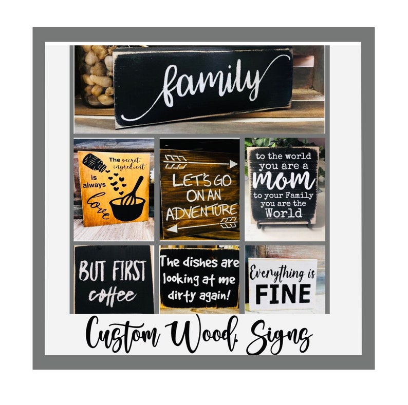 Custom Wood Signs/ Gift for Her/ Gift for Him/ Gift for Mom/ Gift for Dad/ Personalized signs/ Funny Signs/ Birthday gift/ wedding signs/ image 1