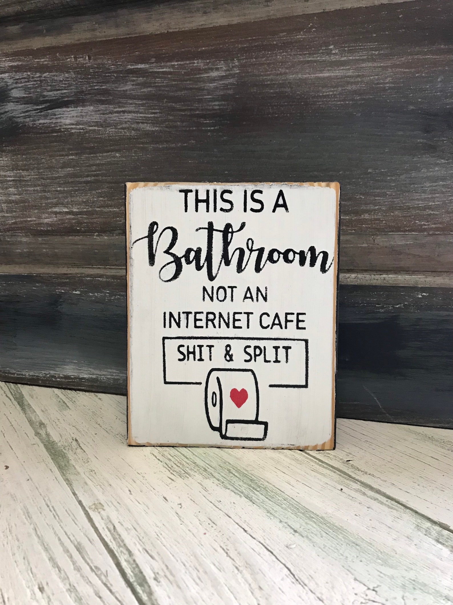This is a Bathroom Not an Internet Cafe Sht and Split / Funny Bathroom ...