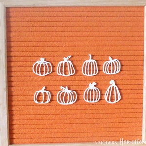 Pumpkin & Gourd Outline Icons | Letter board pumpkins, feltboard pumpkins, halloween letterboard, fall letter board, letterboard accessories