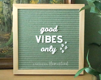 Good Vibes Only Motivational Letterboard Set | letter board inspiration, letterboard accessories