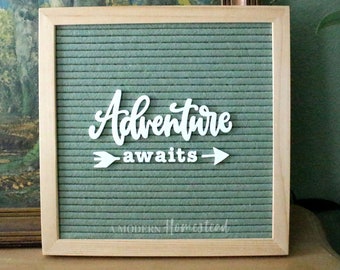 Adventure Awaits Letterboard Design | Letterboard Designs, motivational Letterboard quotes *Board Not Included*