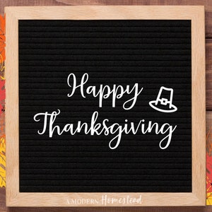 FELIZ ACCIÓN DE GRACIAS Palabras e iconos Juego de cartón de otoño / tablero de cartas de acción de gracias, tablero de cartas de otoño, accesorios de cartón