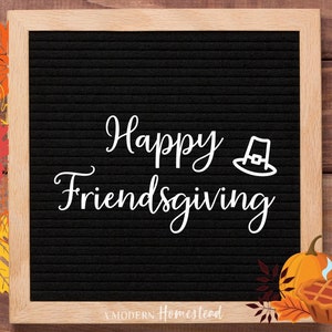 HAPPY FRIENDSGIVING Woorden en Iconen Fall Letterboard Set | thanksgiving letterboard, herfst letterbord, letterboard accessoires