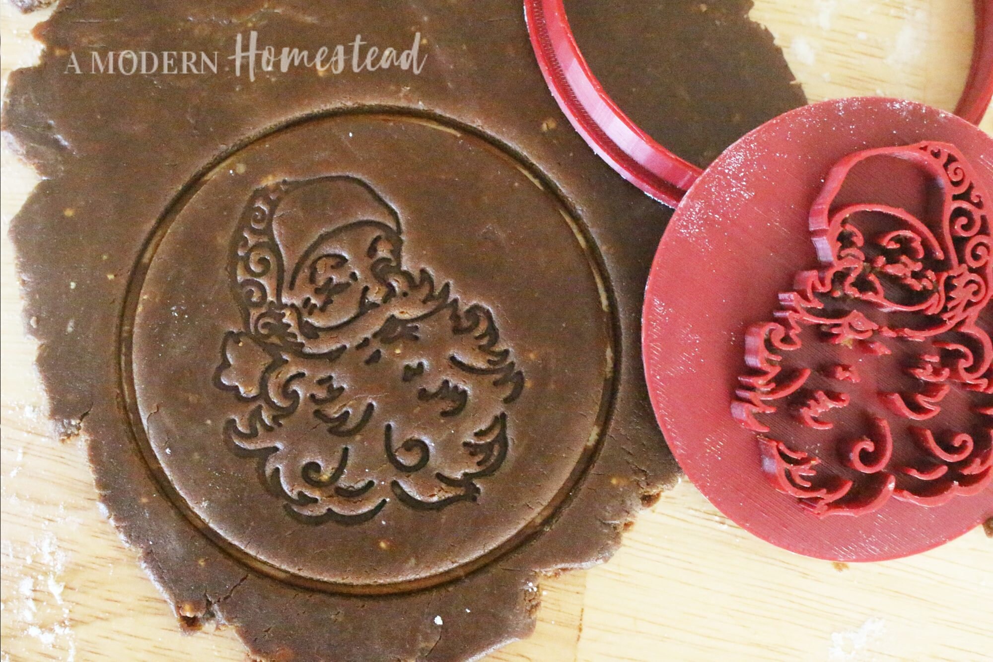 Vintage Santa Claus Cookie Cutter/cookie Stamp Christmas Etsy