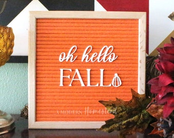 Oh Hello Fall Letterboard Set | Fall letterboard, fall letter board, letterboard accessories