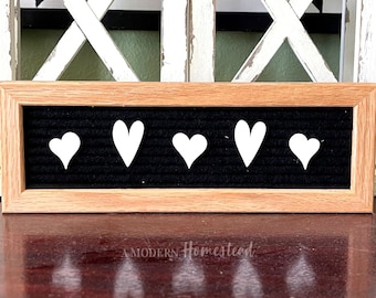 Heart Icons Letterboard Set | Valentine's Day letterboard, love letter board, letterboard accessories