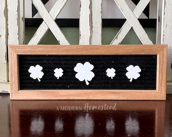 Shamrocks Icons Letterboard Set | St. Patrick's Day letterboard, Lucky letter board, letterboard accessories