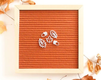 Fall Leaves and Acorns Icon Set for Letterboards and Felt Boards | Fall Icons, Fall Letter board, Fall Harvest Icons