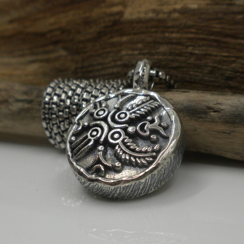 Ancient Celtic Coin Pendant Sterling Silver & Bronze Jewelry - Etsy