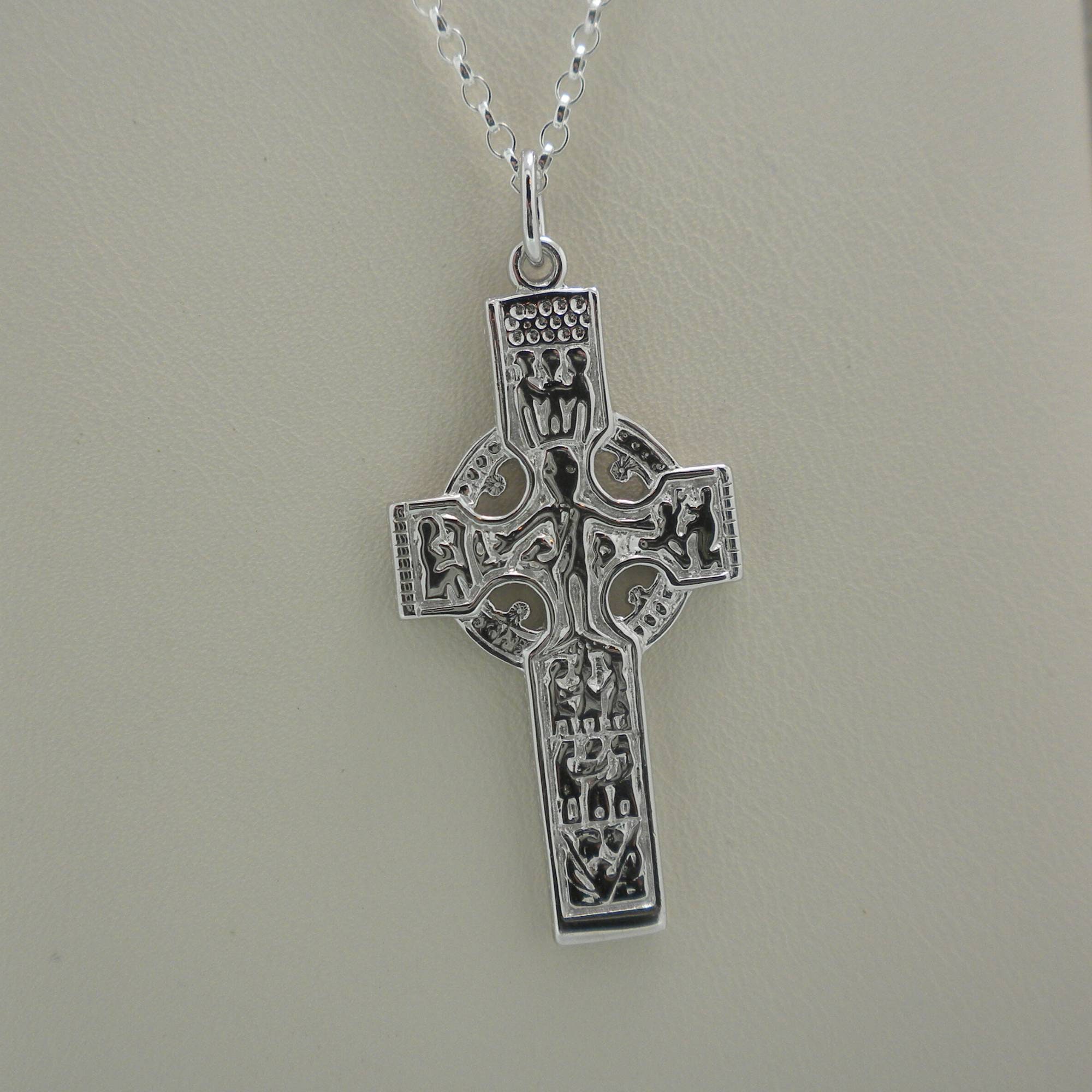 NKlaus Orecchino Singolo Uomo/Donna - Cerchio Celtico Gotico In Argento 925, 15mm