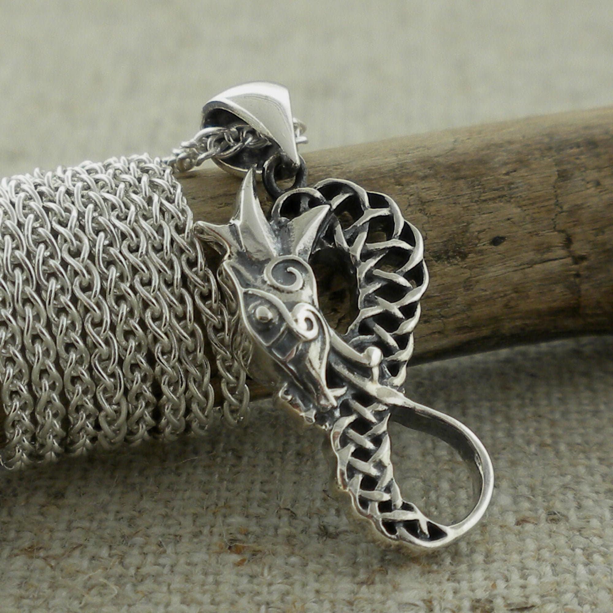 Collana Drago Celestia In Argento 925 – Ciondolo Con Catena, Gioiello Gotico Per Donne E Uomini - 5