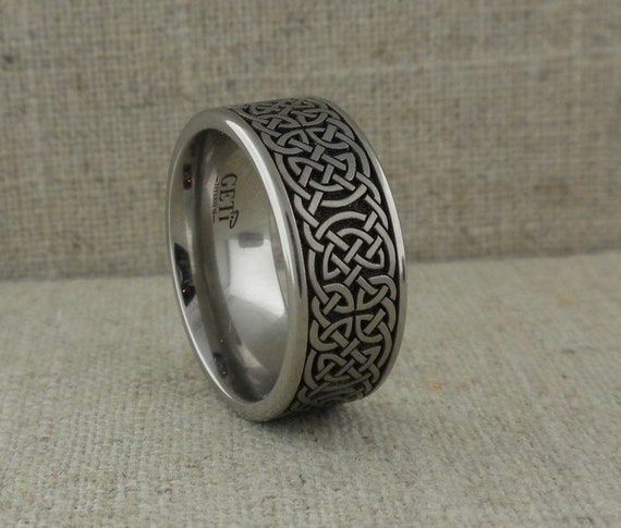 Titanium clearance celtic rings
