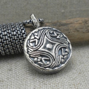 Four Angels Ancient Celtic Coin Pendant Sterling Silver & - Etsy