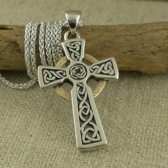 Celtic Cross Woven Oxidized Sterling Silver, Pendant Only Celtic Cross Woven Oxidized Sterling Silver, Pendant Only
