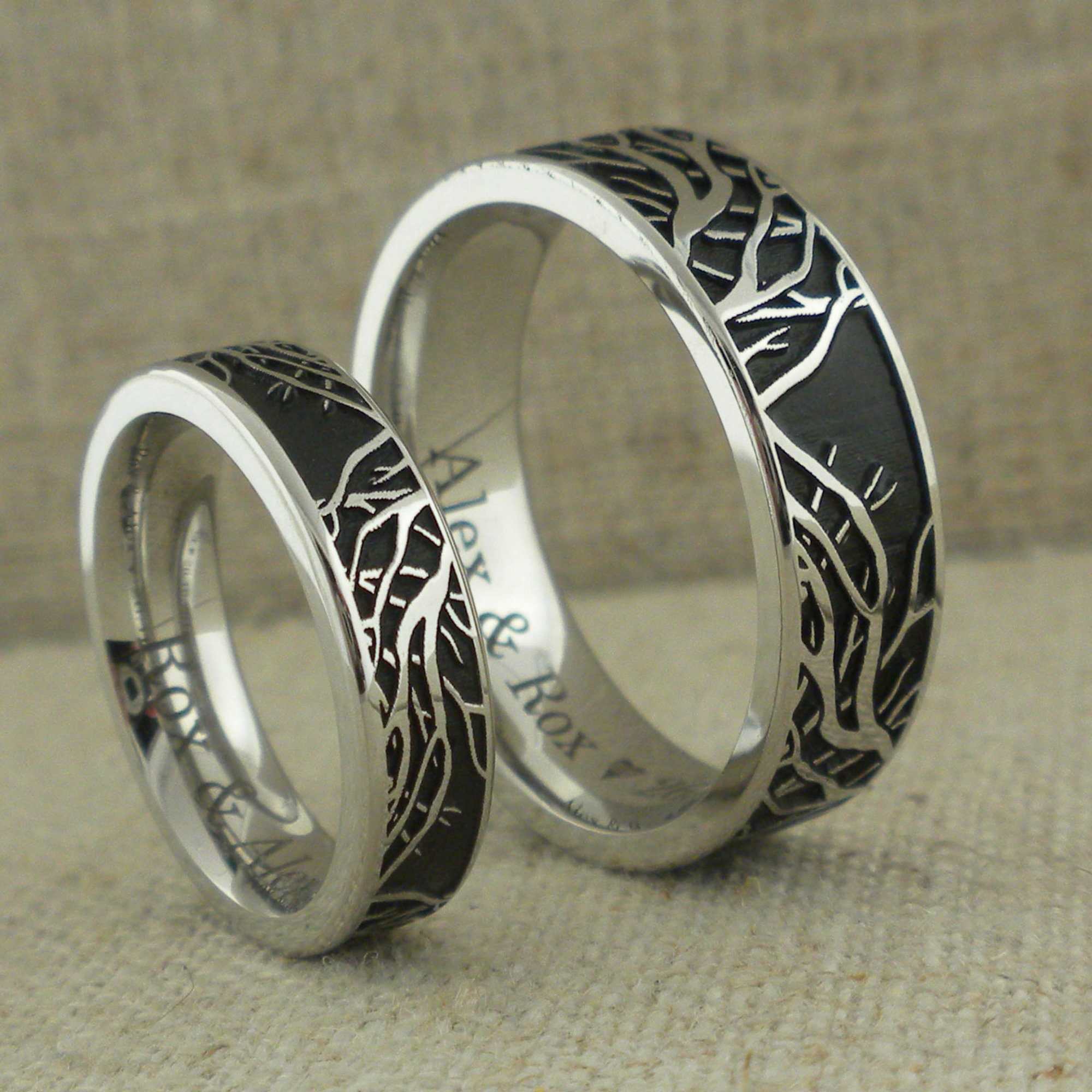Wedding Bands Celtic Bands Titanium Flat Engraved Trinity Symbol Brushed 6mm Band Size 8.5 Wedding Bands Celtic Bands Titanium Flat Engraved Trinity Symbol Brushed 6mm Band Size 8.5