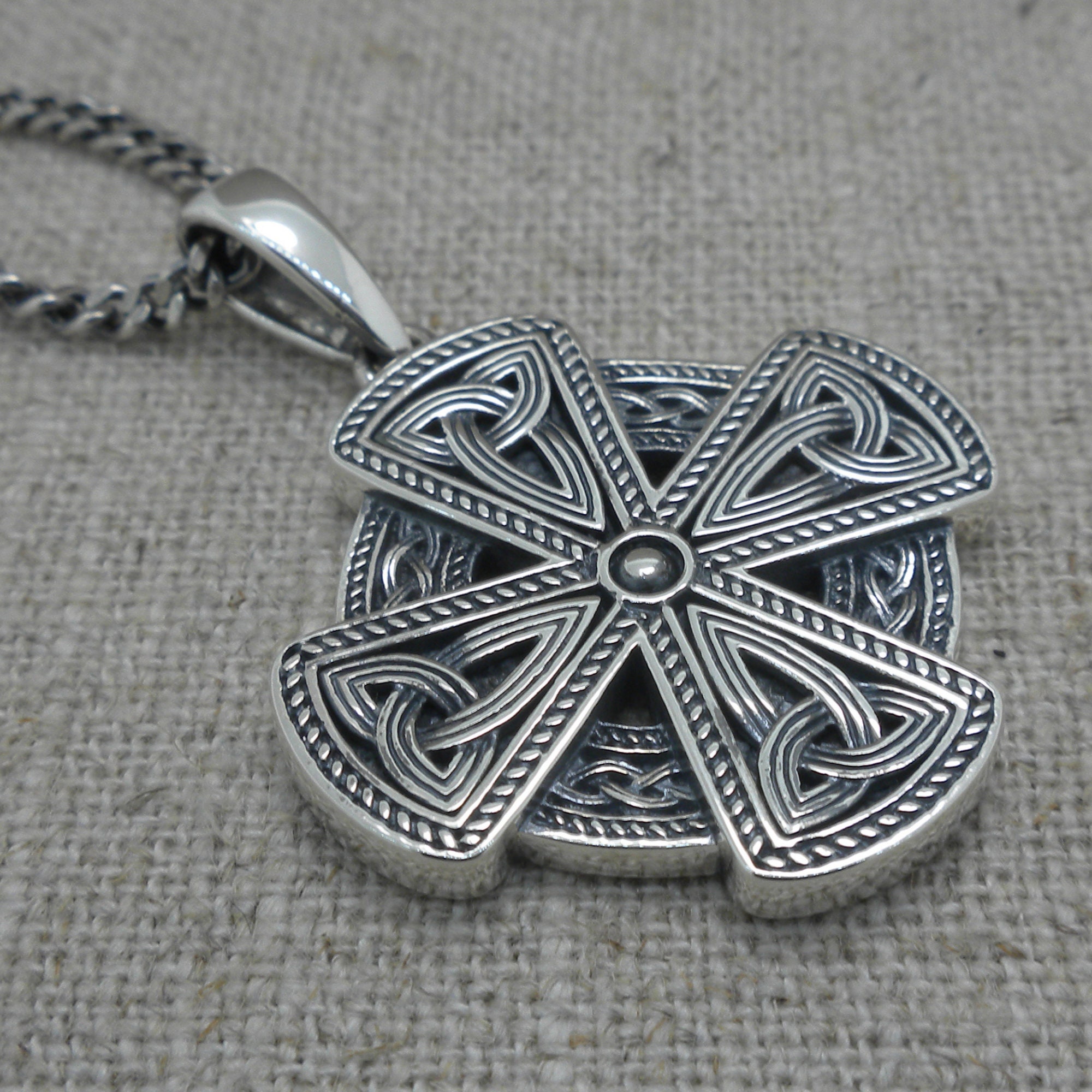 Irish Sterling Silver Irish Celtic Cross Made in Ireland by - Etsy