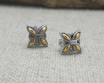 Orecchini a bottone a croce in argento Sterling 925, orecchini a croce, borchie a croce, croce celtica, croce con corda, piccola croce, croce cristiana, croce - Italia