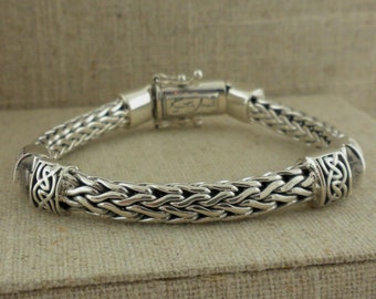 Santaku eight knot silver 925 bracelet - メルカリ